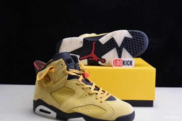 Kick Theory 6 X TRAVIS CN1084-300 YELLOW JORDAN SCOTT AIR 0821